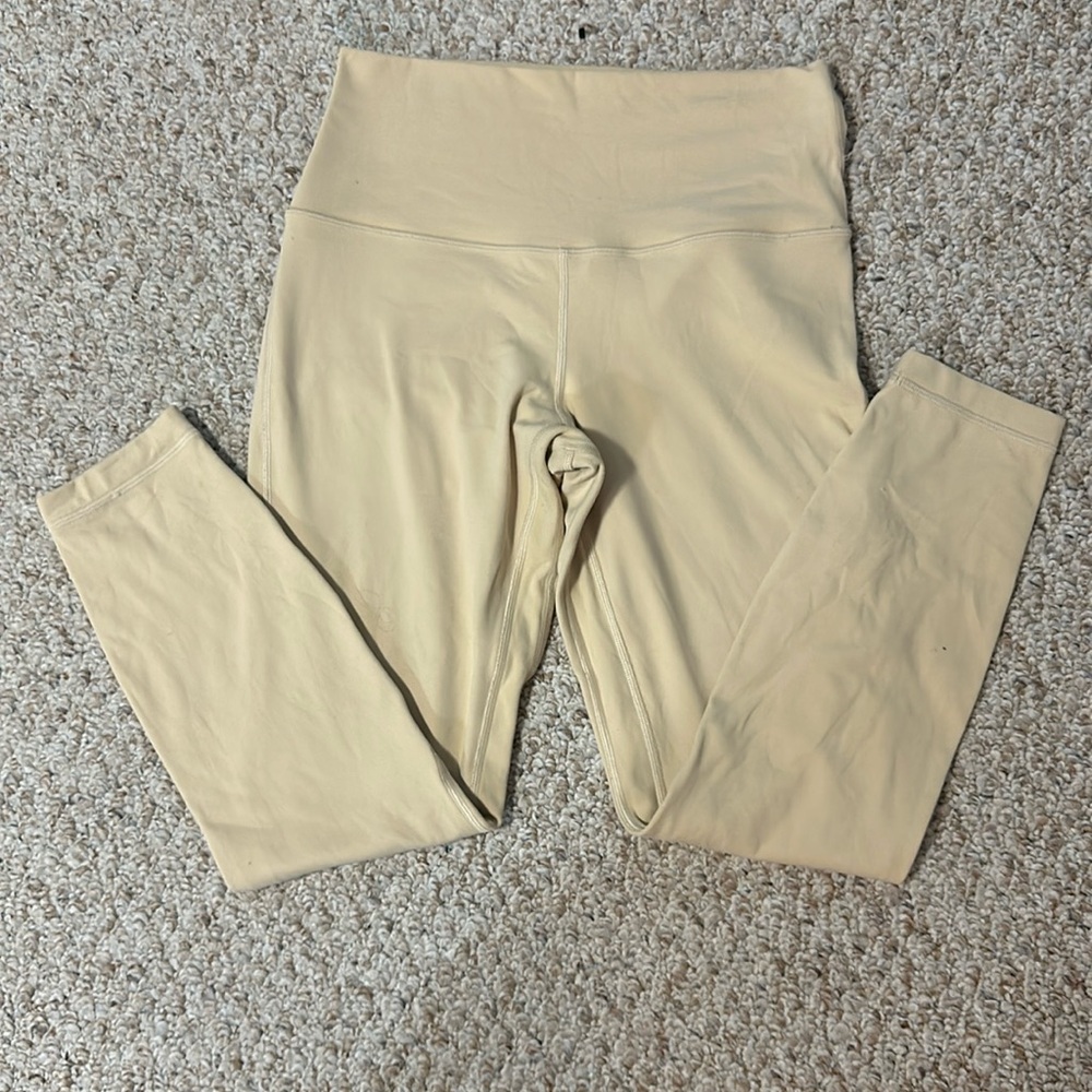 lulu lemon cream leggings